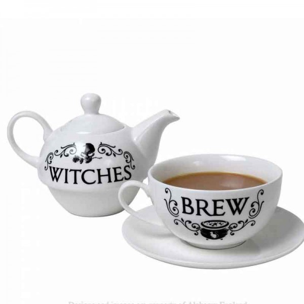 Alchemy Gothic Witches Brew Tea Set