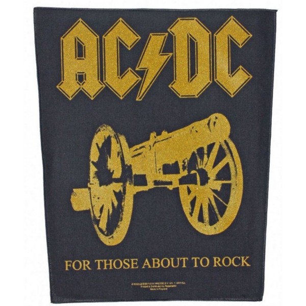 Back Patch AC DC For Those About To Rock Gold