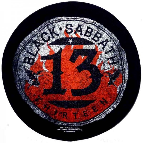 Round Back Patch Black Sabbath