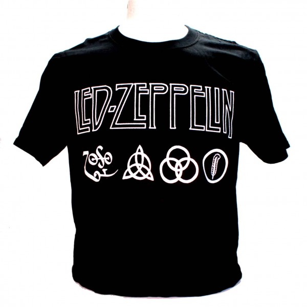 Led Zeppelin IV Square Punk Rock Goth Band T-shirt