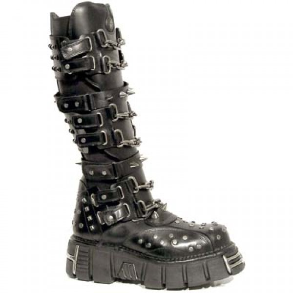 New Rock Boots - M.734-C1 Extreme Stud Strap Tower 45 DAYS CUSTOM MAKE ONLY