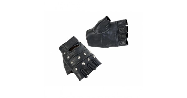 Studded hot sale biker gloves